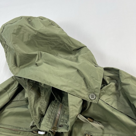 YOKI Jacket Coat Women's 3XL  Green Anorak Full Zip Hooded Drawstring Waist - Picture 7 of 13